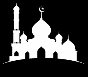 Мечеть силуэт4 - картинки для гравировки